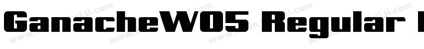 GanacheW05 Regular Regular字体转换